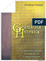 Gramática Hebraica - Gordon Chown Semeadores Da Palavra