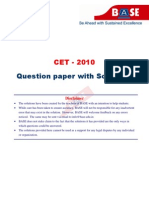 Question Paper With Solutions: Disclaimer