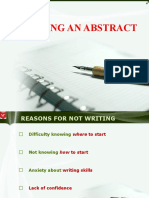 Abstract Writing