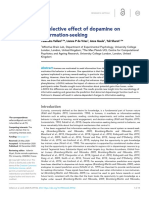 A Selective Effect of Dopamine On Information-Seeking