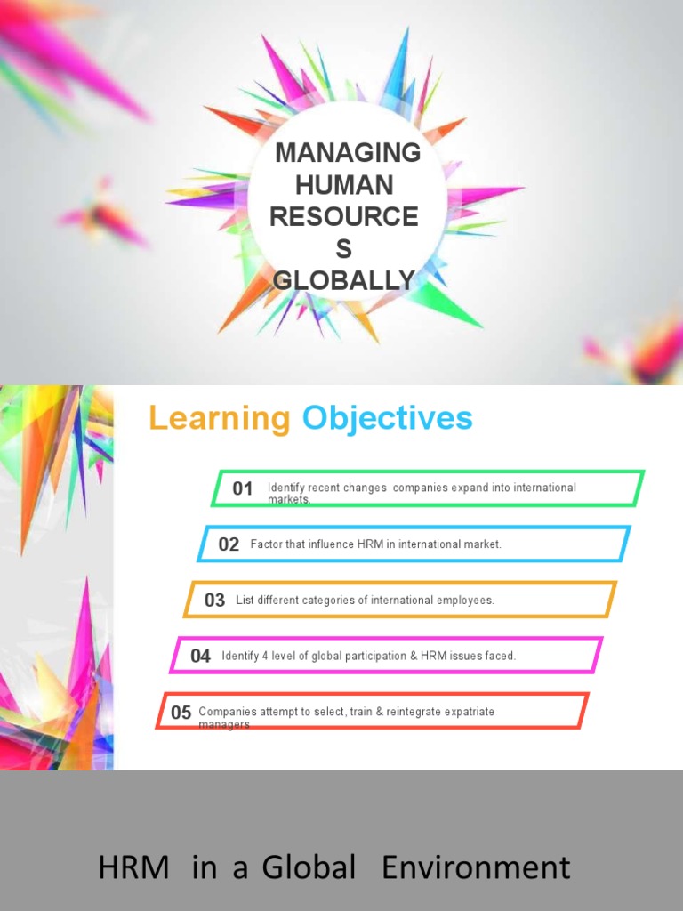 Global Human Resource Management | PDF | Employment | Human Resource ...
