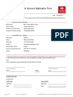 Link Bank Account Application Form