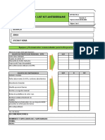 Check List Kit Antiderrame LUIS