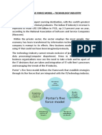 Porter's Five Force Model - TECHNOLOGY INDUSTRY