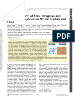 2019 Ultrafast Growth of Thin Hexagonal and Pyramidal Molybdenum Nitride Crystals and Films