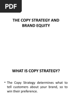 The Copy Strategy and Brand Equity