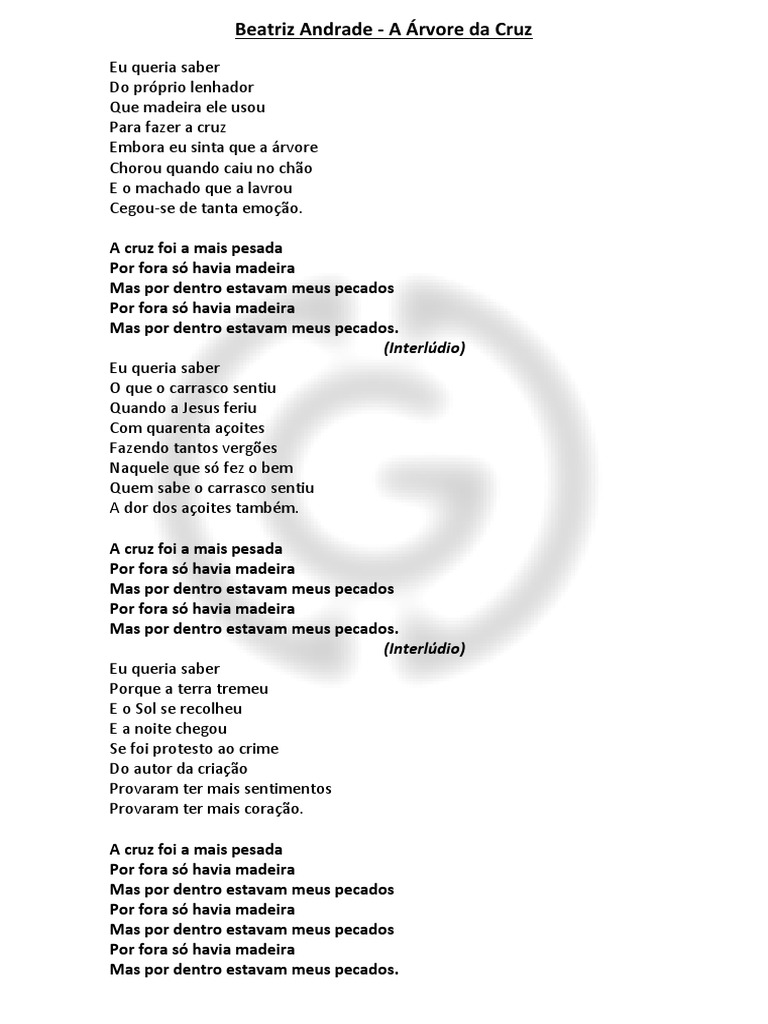 Beatriz Andrade - A Árvore Da Cruz | PDF