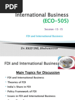 International Business: Dr. RKP/ IMI, Bhubaneswar