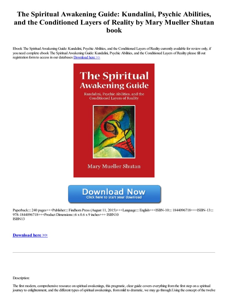 The Spiritual Awakening Guide Kundalini Psychic Abilities and The ...