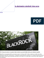 BlackRock lielākais akcionārs pārdod visu savu kompānijas daļu