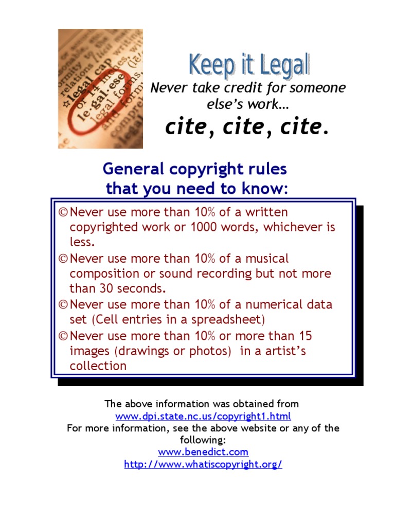 Copyright Handout | PDF