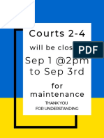 Courts Closed