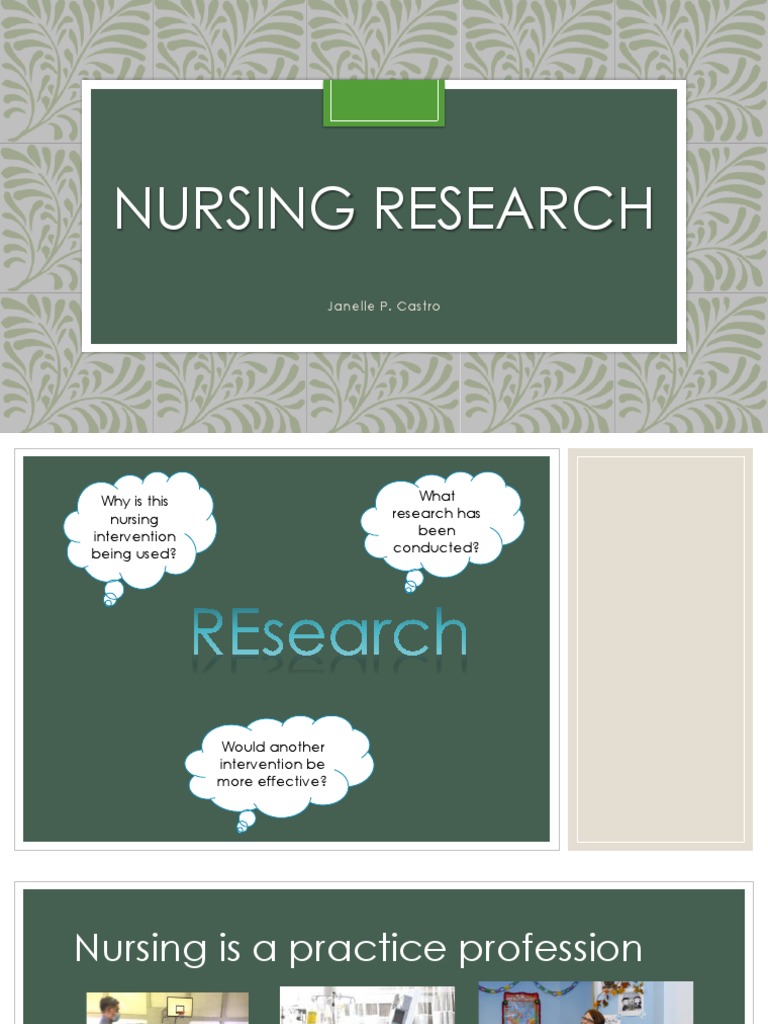 Nursing Research and Evidence-Based Practice | PDF
