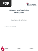 IFE Level 4 Certificate in Fire Investigation