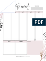 Planner Semanal 2021 Floral