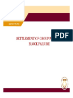 Settlement of Group Pile and Block Failure