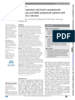 Upper Respiratory Viral Load in Asymptomatic Individuals and Mildly Symptomatic Patients With Sars-Cov-2 Infection