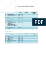 Rundown Acara Disnatalis Mku