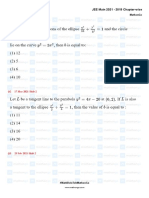 Ellipse - JEE Main 2021 - 2019 Chapter-Wise