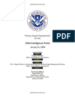 DHS Privacy Impact Assessment For The HSIN-Intelligence Portal January 31, 2008
