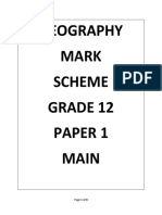 Geography Mark Scheme Grade 12 Paper 1 Main