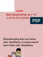 Housekeeping & 5 "S" Faculty-S.Sukumar