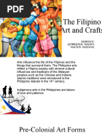 The Filipino Art and Crafts: Maboloc. Quiriquiol. Magno. Macion. Mailwas