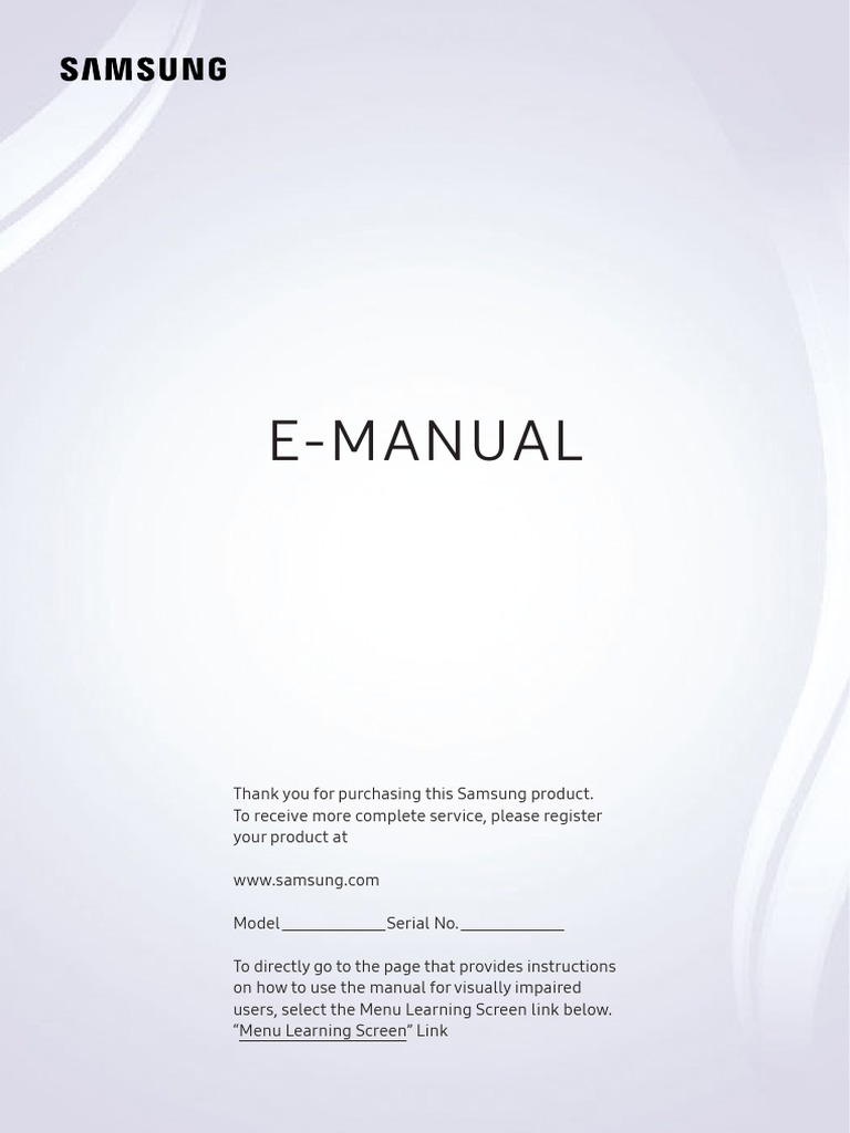 Samsung Q60 - E-Manual - en | PDF | Television | Computer Network