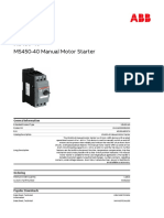 1SAM450000R1005 Ms450 40 Manual Motor Starter