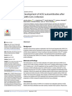 Development of Ace2 Autoantibodies After Sars-Cov-2 Infection