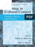Ashley E. Maynard (Editor), Mary I. Martini (Editor) - Learning in Cultural Context_ Family, Peers, And School (International and Cultural Psychology) (2005)