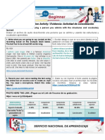 Evidence: Consolidation Activity / Evidencia: Actividad de Consolidación