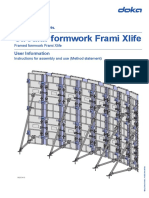 Circular Formwork Frami Xlife: User Information