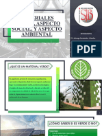 Materiales verdes, aspecto social y ambiental