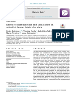 Effects of norfluoxetine and venlafaxine in zebrafish larvae Molecular data