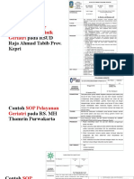 Contoh Pada RSUD Raja Ahmad Tabib Prov. Kepri: SOP Alur Pelayanan Poliklinik Geriatri