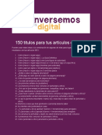 150 títulos para optimizar tus artículos