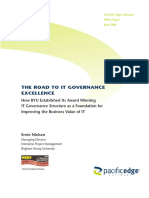 The Road To It Governance Excellence