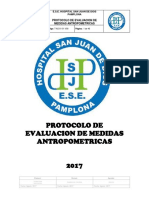 Protocolo de Evaluacion de Medidas Antropometricas