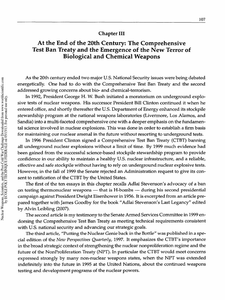 Comprehensive Ban Treaty | PDF | Nuclear Weapons | Treaty On The Non ...