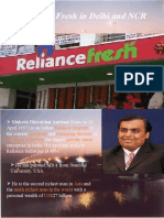 Reliance Fresh in Delhi and NCR