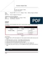 Practical 3: Chapter 5 Table Section A: Lab Exercise (Compulsory)