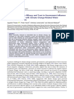 Thaker (2019) Perceived Collective Efficacy and Trust in Government Influence Public Engagement With Climate Change-Related