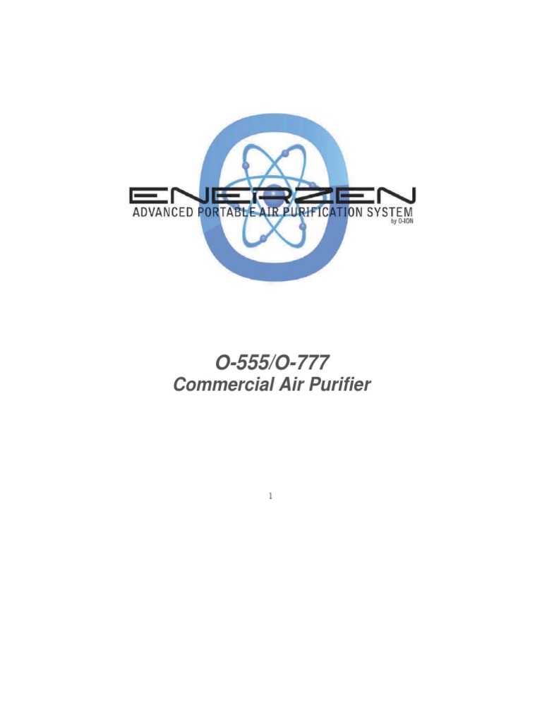 Enerzen Ozone Purifier O777 23sep2020 PDF