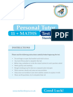 Personal Tutor: 11 + MATHS Test 1