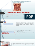 DIAPOSITIVA  CIRUGIAS  ABDOMINALES