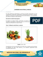 Unidad 1 - Generalidades Frutas y Verduras