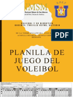 Planilla de Voley