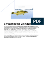 Investoren Zanderzucht- Ökologische Aquakultur