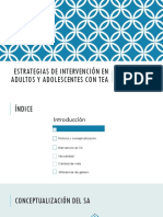 Estrategias de Intervención en Adultos y Adolescentes Con TEA